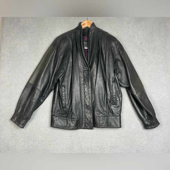 Bagatelle vintage 80’s leather jacket women’s size s - Picture 1 of 12